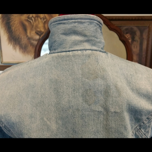RARE 1980s Gearing Up Denim Jacket - Picture 14 of 16